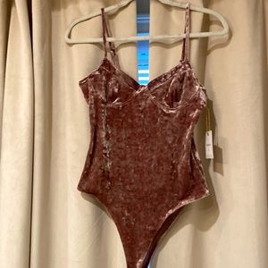 Velvet bodysuit